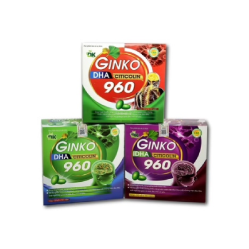 Ginko Dha Citicolin 960 France Group (H/100v) (NHIỀU MÀU) (HỘP)