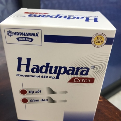 Hadupara Extra Paracetamol 650mg Hd Pharma (H/120v) (HỘP)