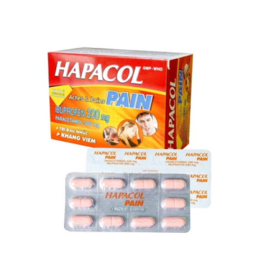 Hapacol Pain 500mg Dhg (T/84H/100v) (HỘP)