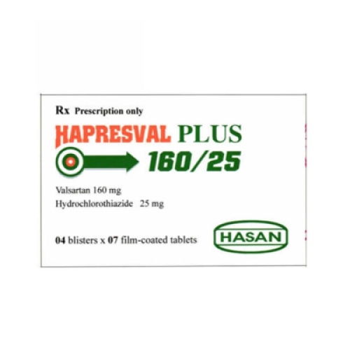 Hapresval Plus 160/25 Hasan (H/28v) (HỘP)
