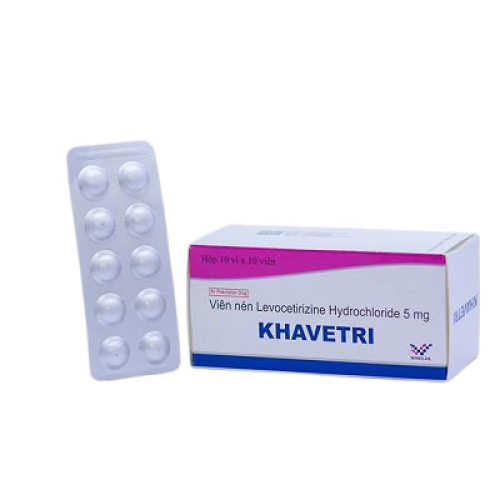 Khavetri Levocetirizin 5mg Windlas (H/100v) (HỘP)
