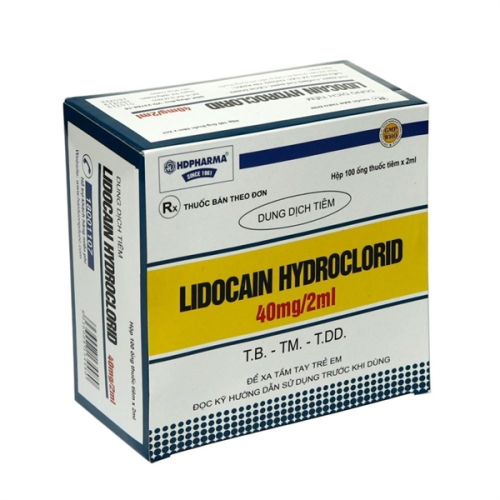 Lidocain Hydroclorid 40mg/2ml HD Pharma(H/100o/2ml) (HỘP)