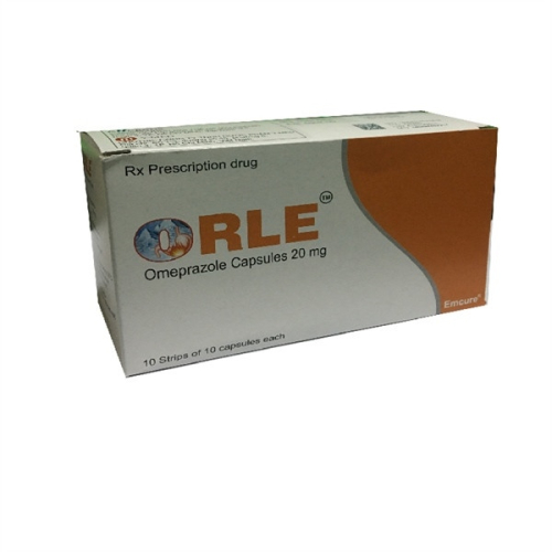 Orle (Omeprazol 20mg) Emcure Pharm (H/100v) (TT) (HỘP)