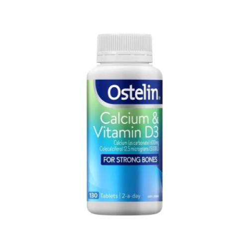 Ostelin Calcium & Vitamin D3 (Mẫu mới nhất – 130 viên) (CHAI)