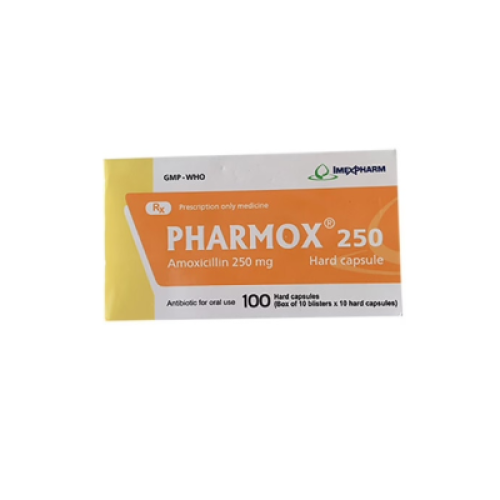 Pharmox Amoxcillin 250mg Imexpharm (H/100v) (HỘP)
