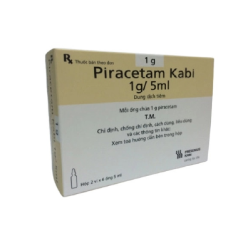 Piracetam Kabi 1g/5ml Bidiphar (H/12o/5ml) (HỘP)