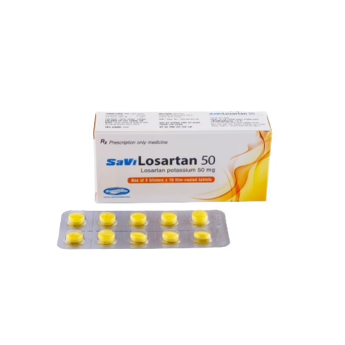 Savi Losartan 50mg Savipharm (H/30v) (HỘP)