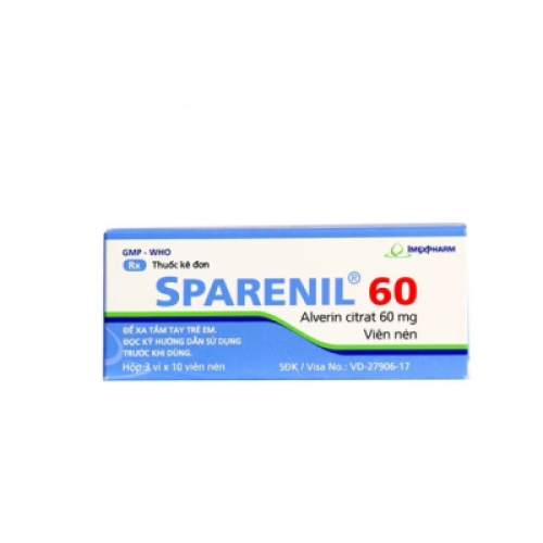 Sparenil Alverin 60mg Imexpharm (H/30v) (HỘP)