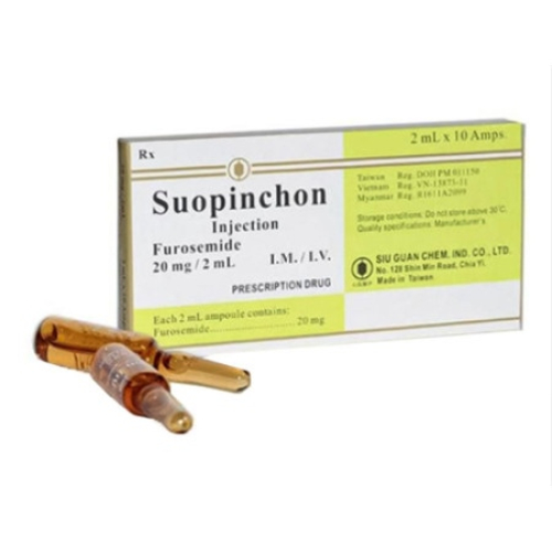 Suopinchol Injection Furosemide 20mg/2ml (HỘP)
