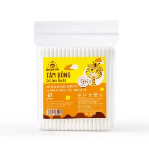 Tăm bông trẻ em BBT 57 que/gói (lốc 10gói)