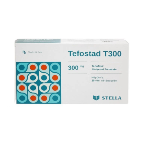 Tefostad T300 (Tenofovir 300mg) Stella (Hộp/30V)(TT) (HỘP)