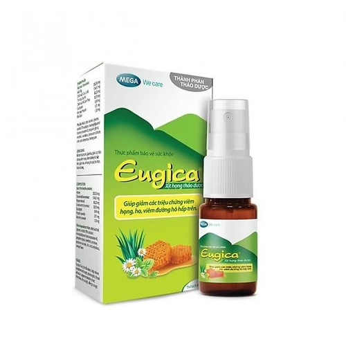 Xịt Họng Thảo Dược Eugica Mega (C/10ml)(TT) (CHAI)
