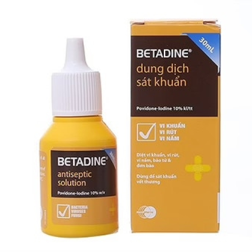 Betadine Sát Khuẩn Antiseptic Solution Mundipharma (C/30ml) (CHAI)