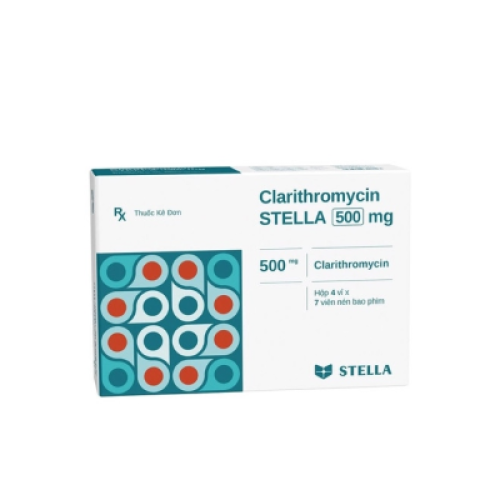Clarithromycin 500mg Stella (H/28v)((TT) (HỘP)