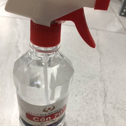 Cồn 70 Độ Ethanol 70% Thiên Khánh (C/500ml) (Dạng Vòi Xịt) (chai)
