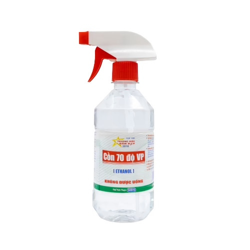 Cồn 70 Độ Vĩnh Phúc (T/20Chai/500ml) (Vòi Xịt) (CHAI)