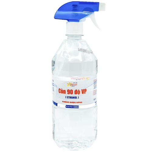 Cồn 90 Độ Vĩnh Phúc (T/12Chai/1000ml) (Vòi Xịt) (CHAI)