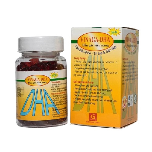 Dầu Gấc Vinaga Dha Vnpofood (C/100v) (HỘP)