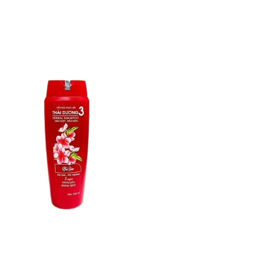 Dầu Gội Dược Liệu Thái Dương 3 Hoa Đào (C/200ml) (CHAI)