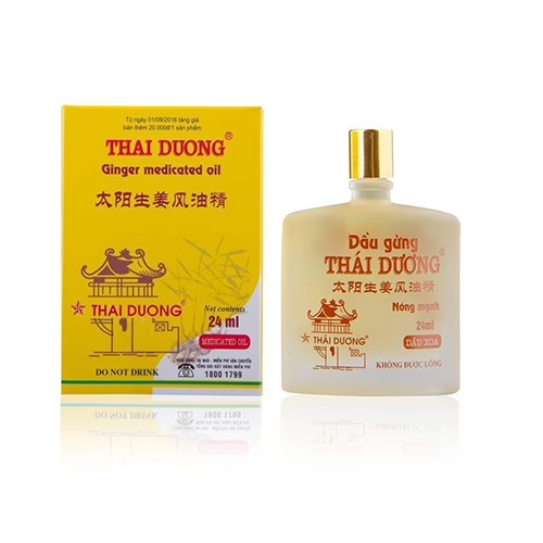 Dầu Gừng Thái Dương (C/24ml) (CHAI)