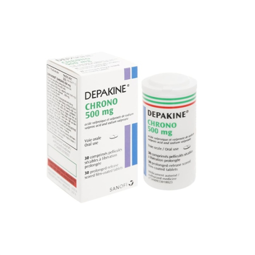 Depakine Chrono 500mg Sanofi (Hộp/30 Viên Nén) (HỘP)
