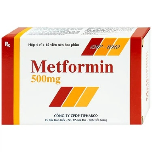 Metformin 500 Tipharco (H/60v) (HỘP)