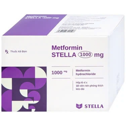 Metformin STELLA 1000mg (H/60v) (HỘP)
