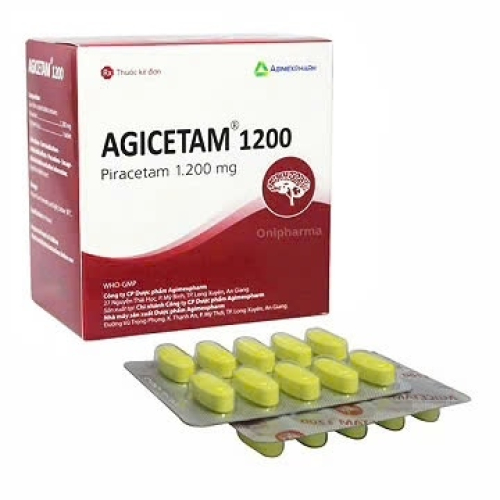 Agicetam Piracetam 1200mg Agimexpharm (H/30v) (HỘP)
