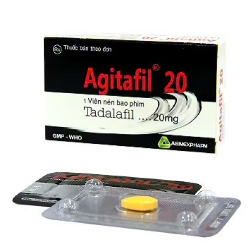 Agitafil tadalafil 20mg agimexpharm (h/1v) (HỘP)