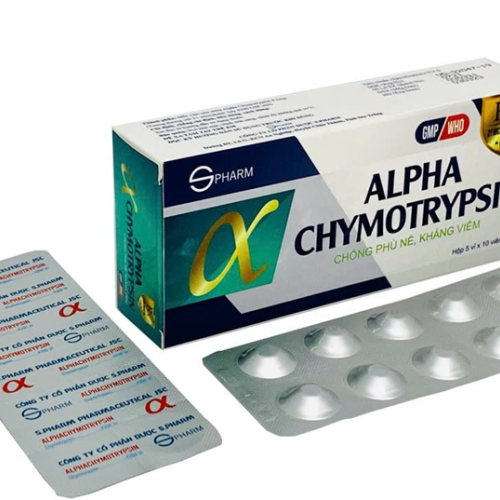 Alphachymotrypsin 4.2mg s.pharm (h/50v) (HỘP)