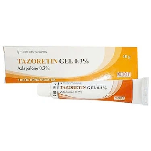 Gel Trị Mụn Ẩn Tazoretin 0.3% Medisun (T/10gr) (TUÝP)