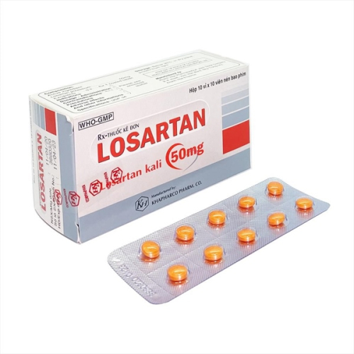 Losartan 50mg Khapharco (H/100v) (HỘP)