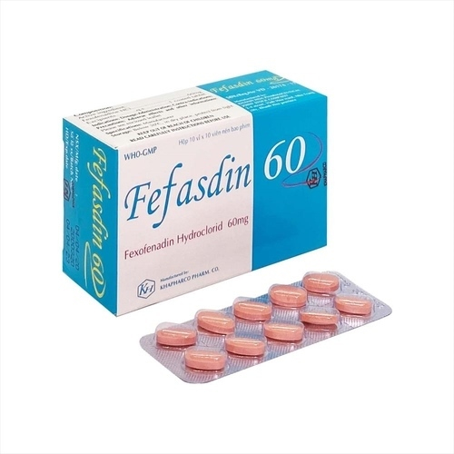 Fefasdin Fexofenadin 60mg Vỉ Thường Khapharco (10x10) (HỘP)