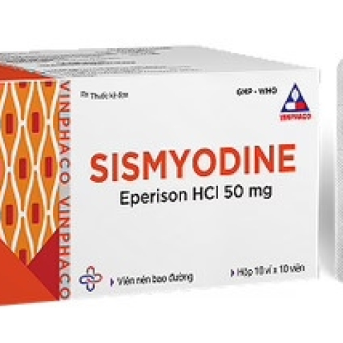 Sismyodine 50mg Eperison Vinphaco (Hộp/100V) (HỘP)